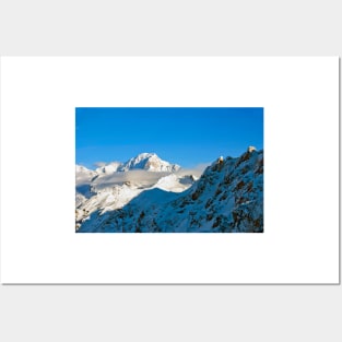 Mont Blanc from Les Arcs French Alps France Posters and Art